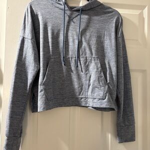 Nike Dri Fit grey Cropped Hoodie